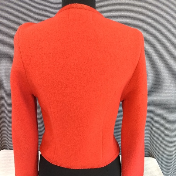 VINTAGE RED WOOL SWEATER Eagles Eye Size 6 - Picture 6 of 7